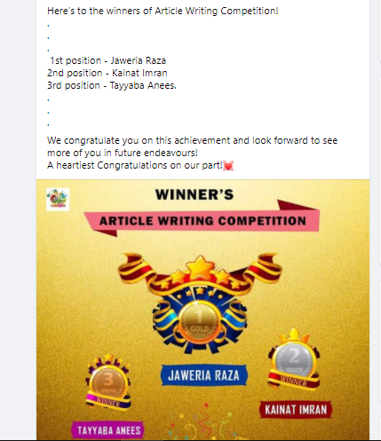 Writing competition